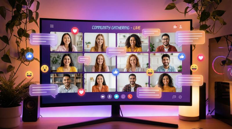 免费看片视频社区互动场景